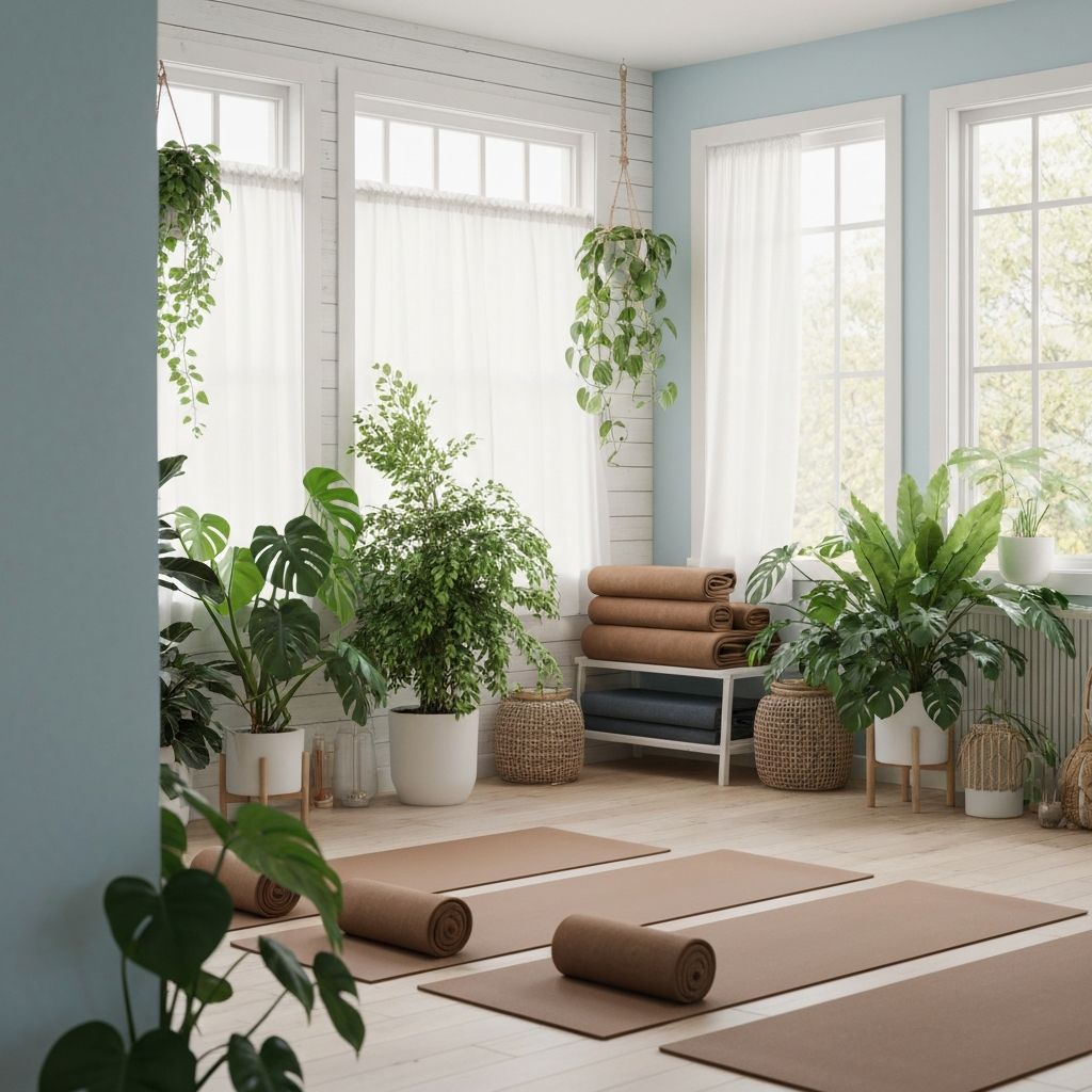 Comfortable wellness-focused home space